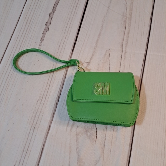 3 FOR 12 SALE Steve Madden BJEMMA Card Case Wallet - Green Flare - Picture 2 of 13